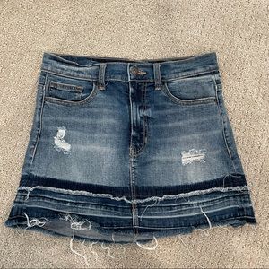 Sneak peek jean skirt medium